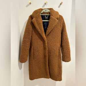 J. Crew Teddy Topcoat in Camel. Great condition.